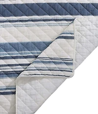 HiEnd Accents Indigo Hill Mystic Stripe Cotton Gauze Quilt Mini Set