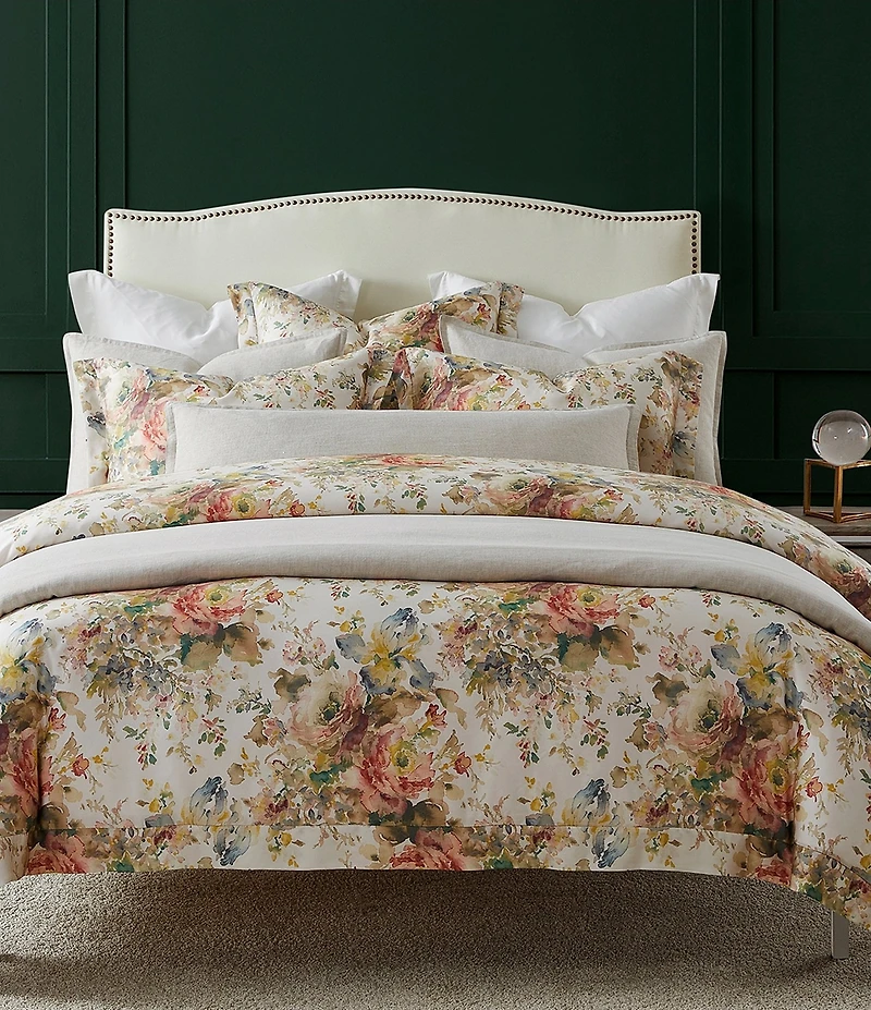 HiEnd Accents Jardin Lyocell Floral Pattern Duvet Cover Mini Set
