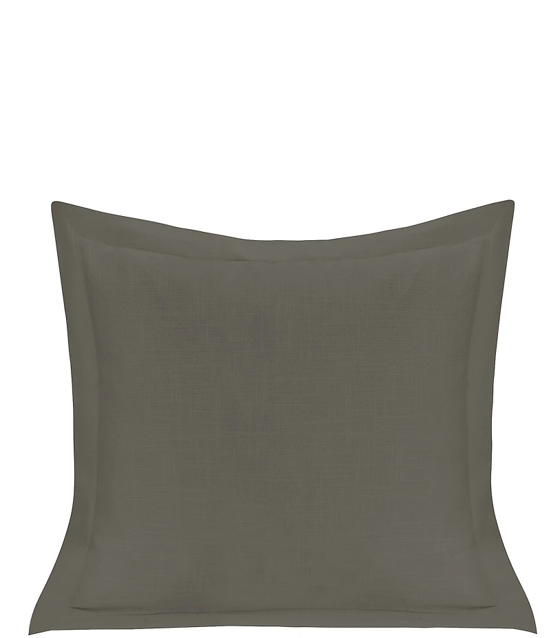 HiEnd Accents Luna Collection Single Flanged Washed Linen Pillow