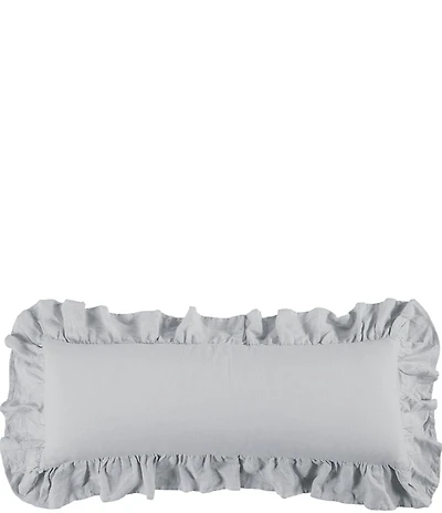 HiEnd Accents Linen Ruffled Body Pillow