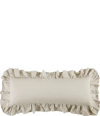 HiEnd Accents Linen Ruffled Body Pillow