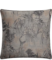 HiEnd Accents Pastoral Jacquard Woven Metallic Euro Sham