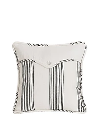 HiEnd Accents Prescott Classic Ticking Striped Envelope Pillow