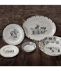 HiEnd Accents x Paseo Road Ranch Life Collection Melamine 14-Piece Dinnerware Set