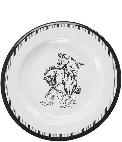 HiEnd Accents x Paseo Road Ranch Life Collection Melamine Dinner Plates, Set of 4