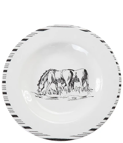 HiEnd Accents x Paseo Road Ranch Life Collection Melamine Salad Plates, Set of 4
