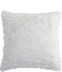 HiEnd Accents Ruched Rabbit Double-Sided Euro Pillow with Down Insert