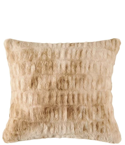 HiEnd Accents Ruched Rabbit Double-Sided Euro Pillow with Down Insert