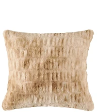 HiEnd Accents Ruched Rabbit Double-Sided Euro Pillow with Down Insert
