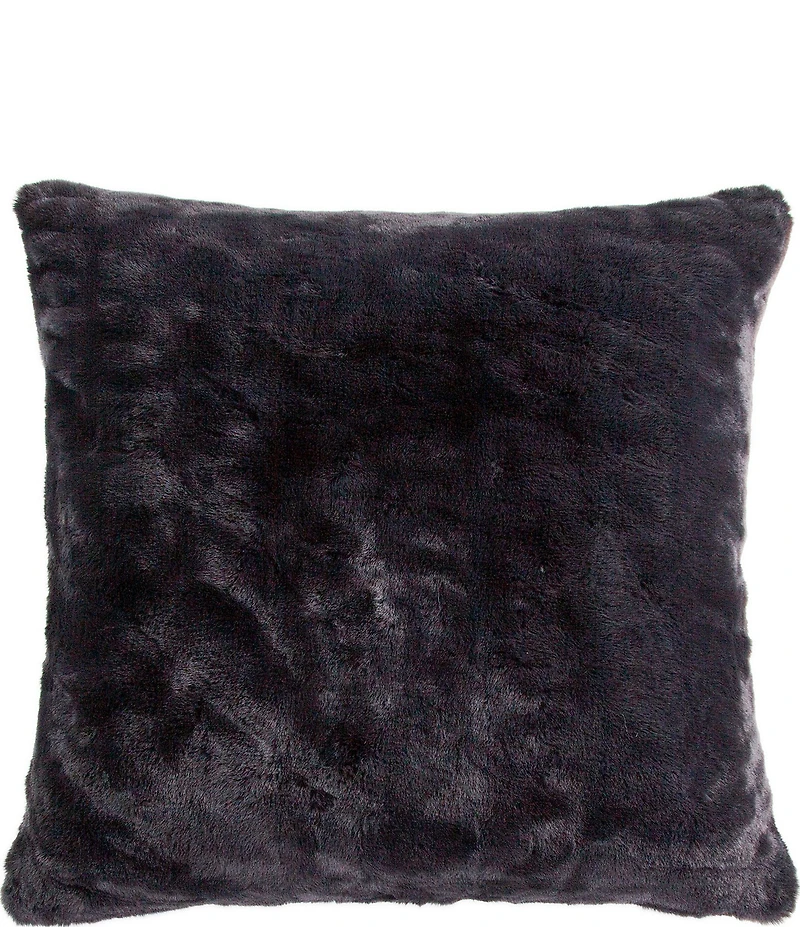 HiEnd Accents Ruched Rabbit Double-Sided Euro Pillow with Down Insert