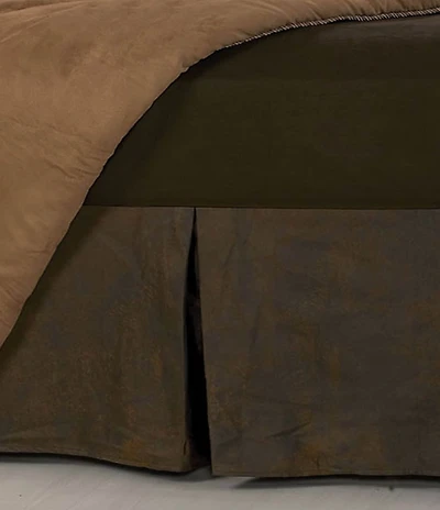 HiEnd Accents x Paseo Road Rushmore Distressed Vegan Leather Bed Skirt