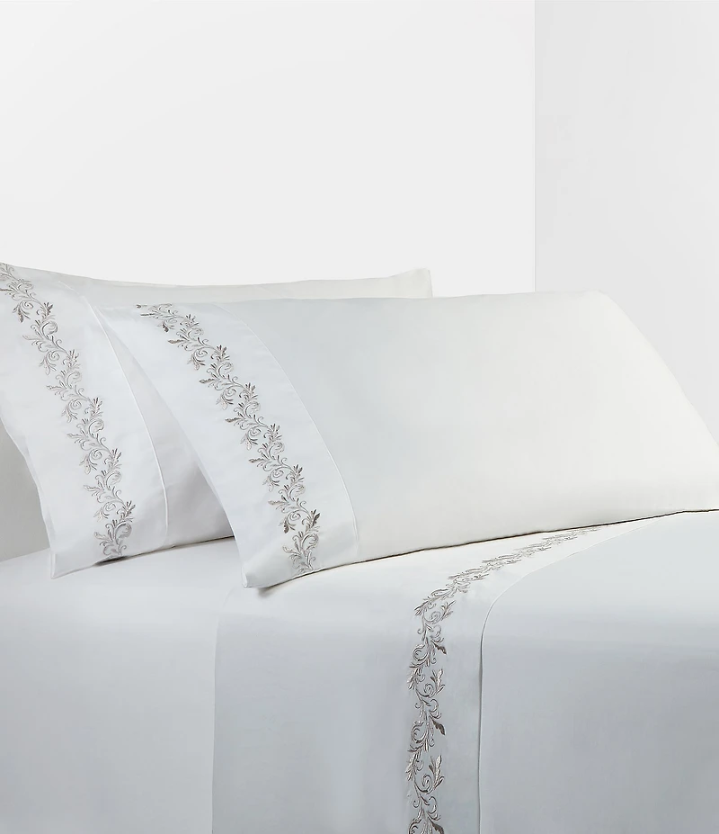 HiEnd Accents Scroll Embroidery Sheet Set