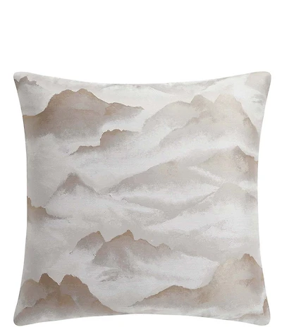 Hiend Accents Serenity Modern Jacquard Watercolor Mountain Euro Sham