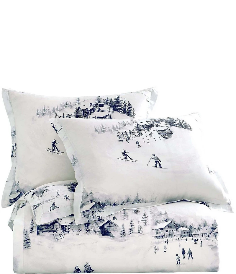 HiEnd Accents Ski Toile Collection Lyocell Duvet Cover Mini Set