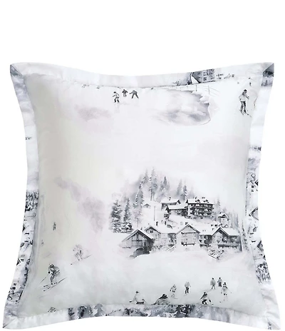 HiEnd Accents Ski Toile Watercolor Euro Sham
