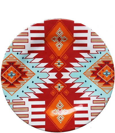HiEnd Accents Southwest Melamine Dinner Plate, Set of 4