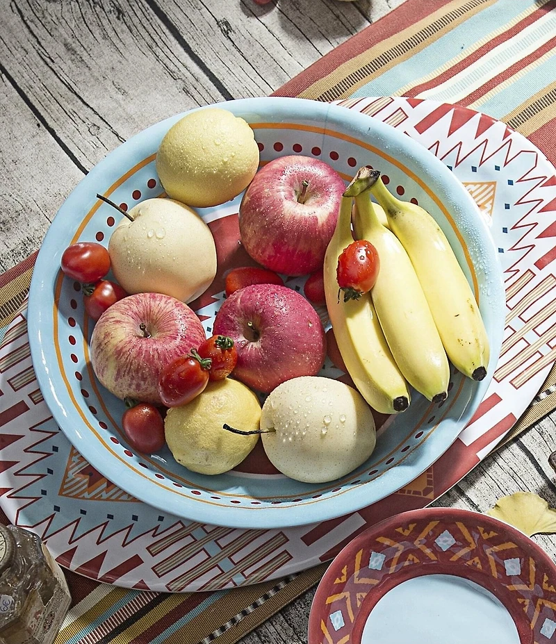 HiEnd Accents Southwest Melamine Serving Bowl