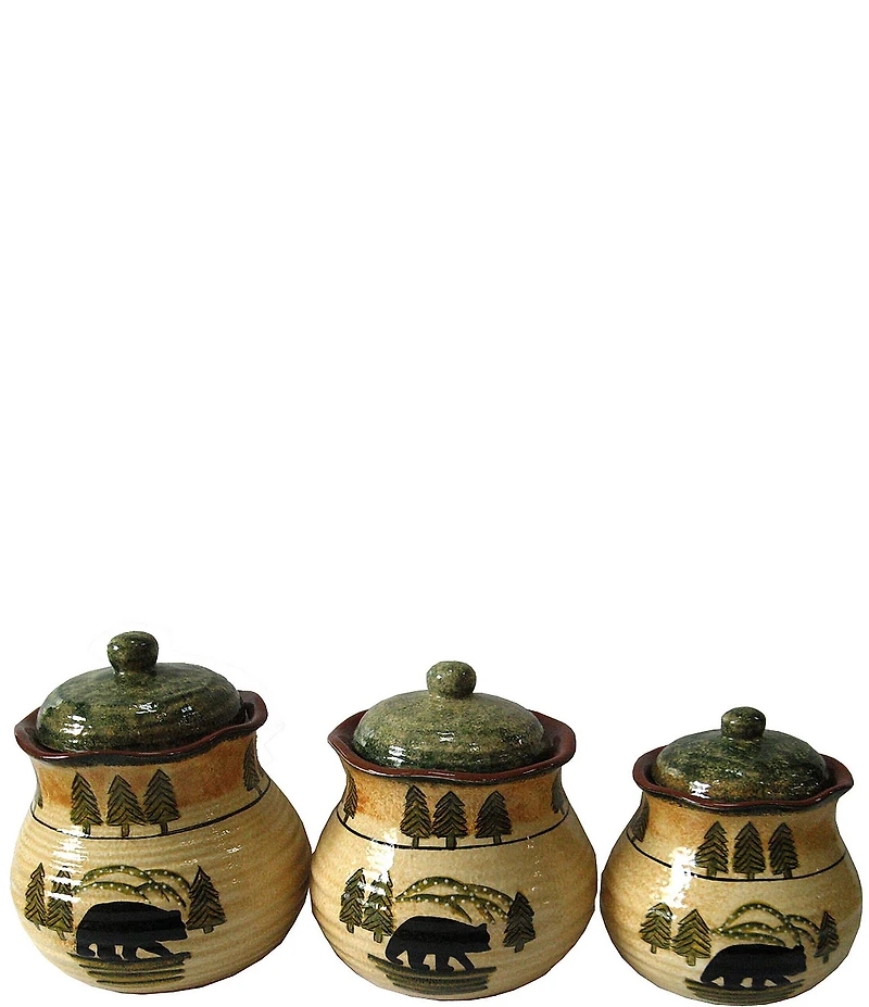 HiEnd Accents Southwest Bear Print 13-Piece Kitchen Set