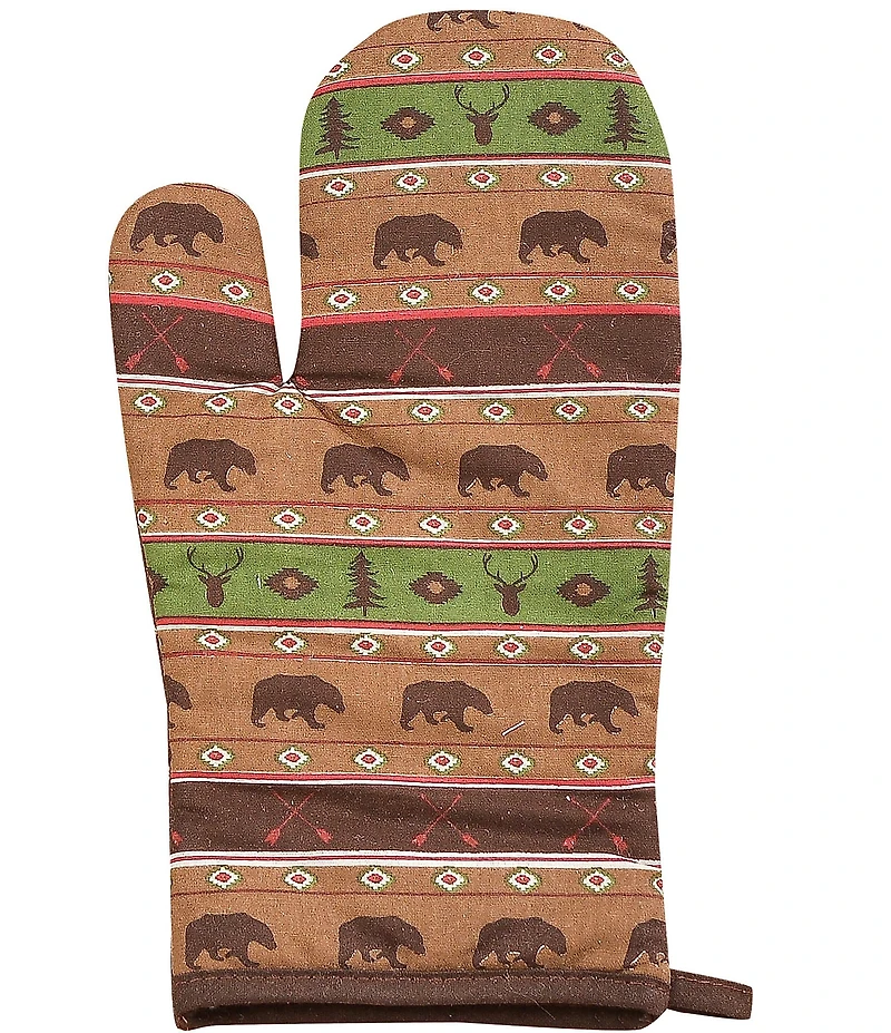 HiEnd Accents Southwest Bear Print 13-Piece Kitchen Set