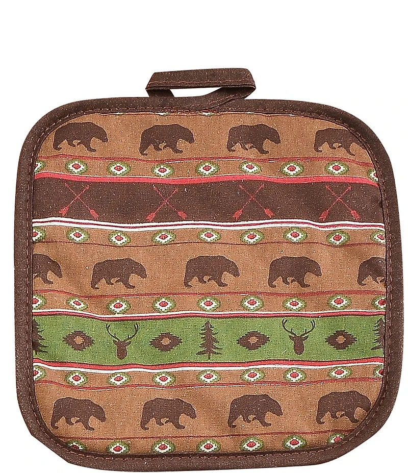 HiEnd Accents Southwest Bear Print 13-Piece Kitchen Set