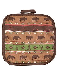 HiEnd Accents Southwest Bear Print 13-Piece Kitchen Set