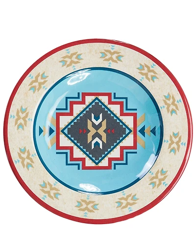 Paseo Road Spirit Valley Collection Melamine Southwestern Salad Plates, Set of 4