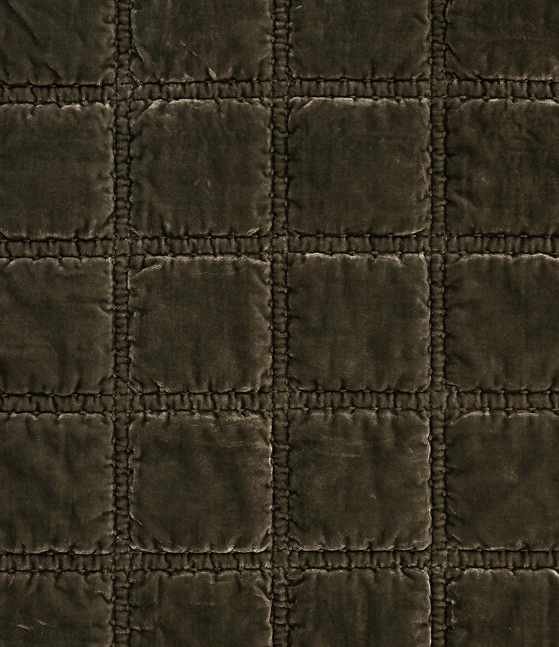 HiEnd Accents Stella Collection Faux Silk Velvet Double Box Stitched Throw Blanket