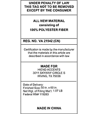 HiEnd Accents Stella Collection Faux Silk Velvet Double Box Stitched Throw Blanket