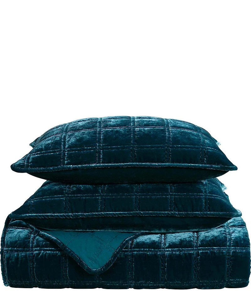 HiEnd Accents Stella Faux Silk Double Box Stitch Quilt Mini Set