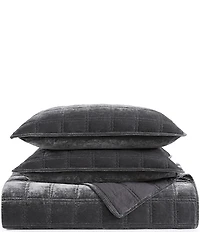 HiEnd Accents Stella Faux Silk Double Box Stitch Quilt Mini Set