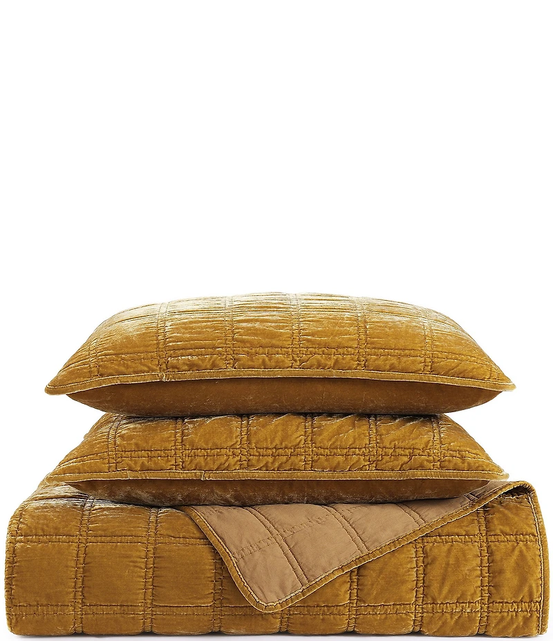 HiEnd Accents Stella Faux Silk Double Box Stitch Quilt Mini Set