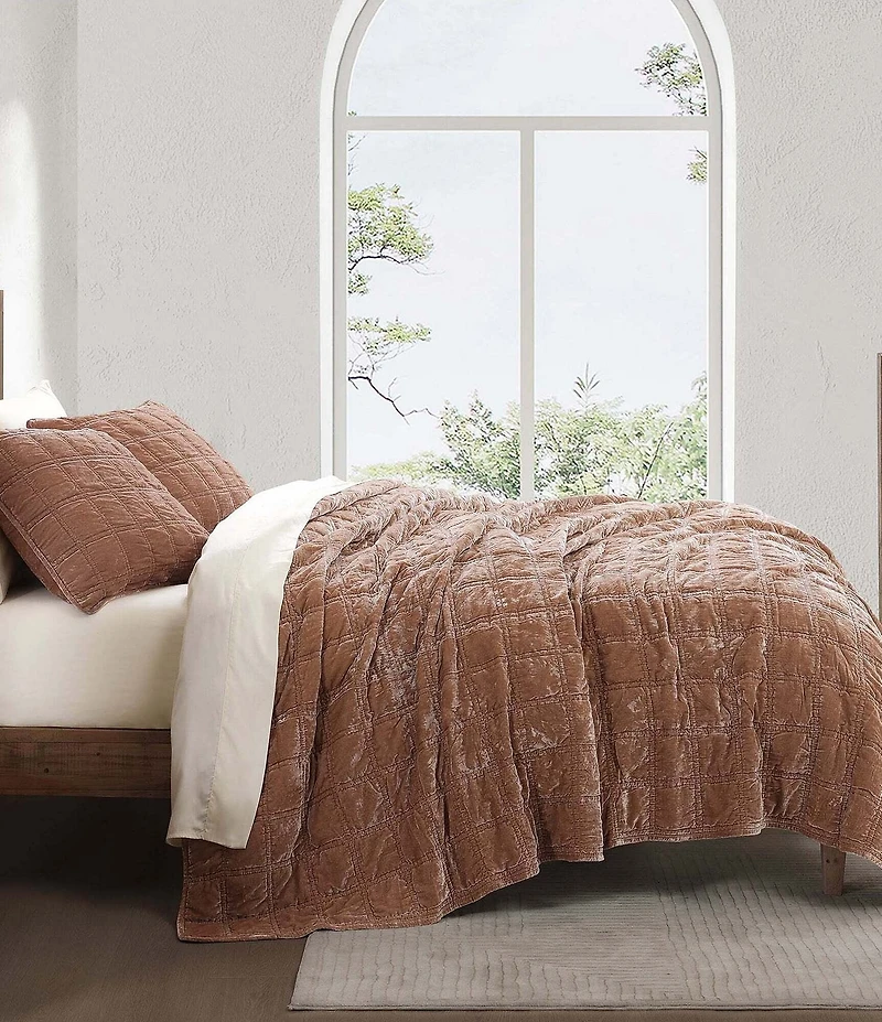 HiEnd Accents Stella Faux Silk Double Box Stitch Quilt Mini Set