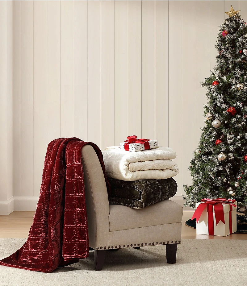 HiEnd Accents Stella Faux Silk Double Box Stitch Quilt Mini Set