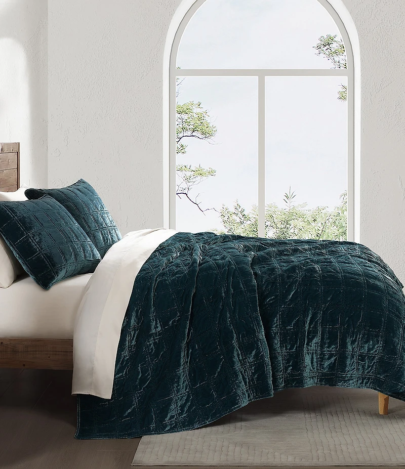 HiEnd Accents Stella Faux Silk Double Box Stitch Quilt Mini Set