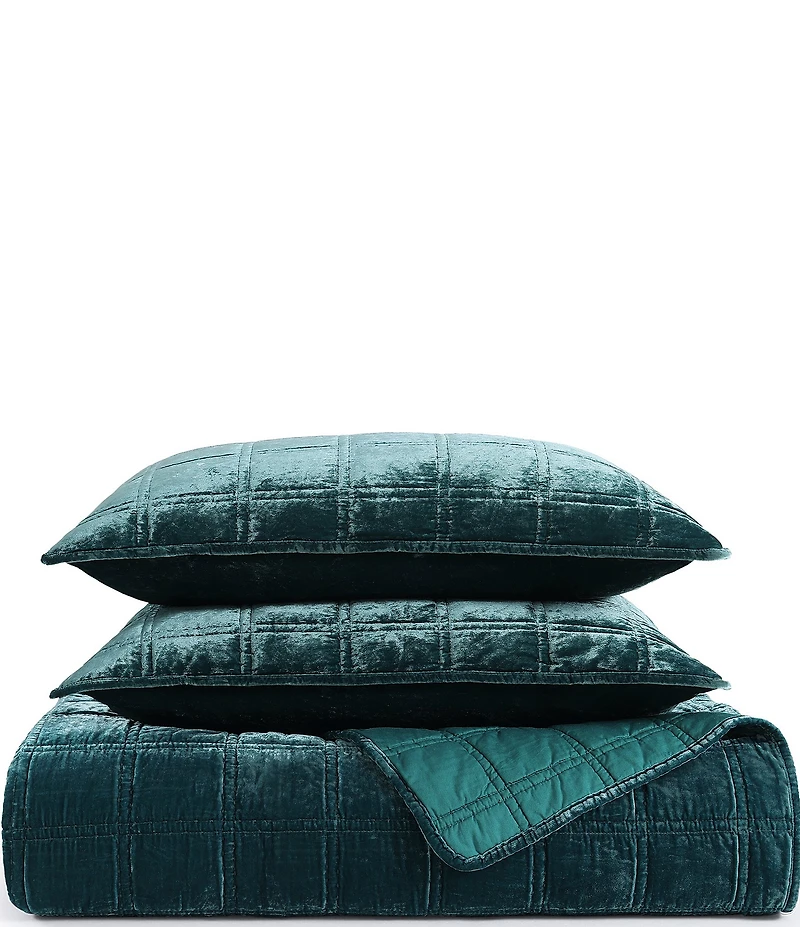 HiEnd Accents Stella Faux Silk Double Box Stitch Quilt Mini Set