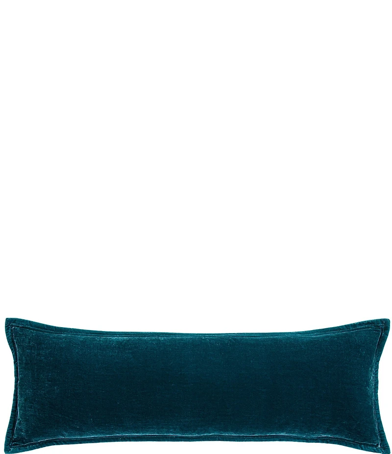HiEnd Accents Stella Faux Silk Velvet Long Lumbar Pillow