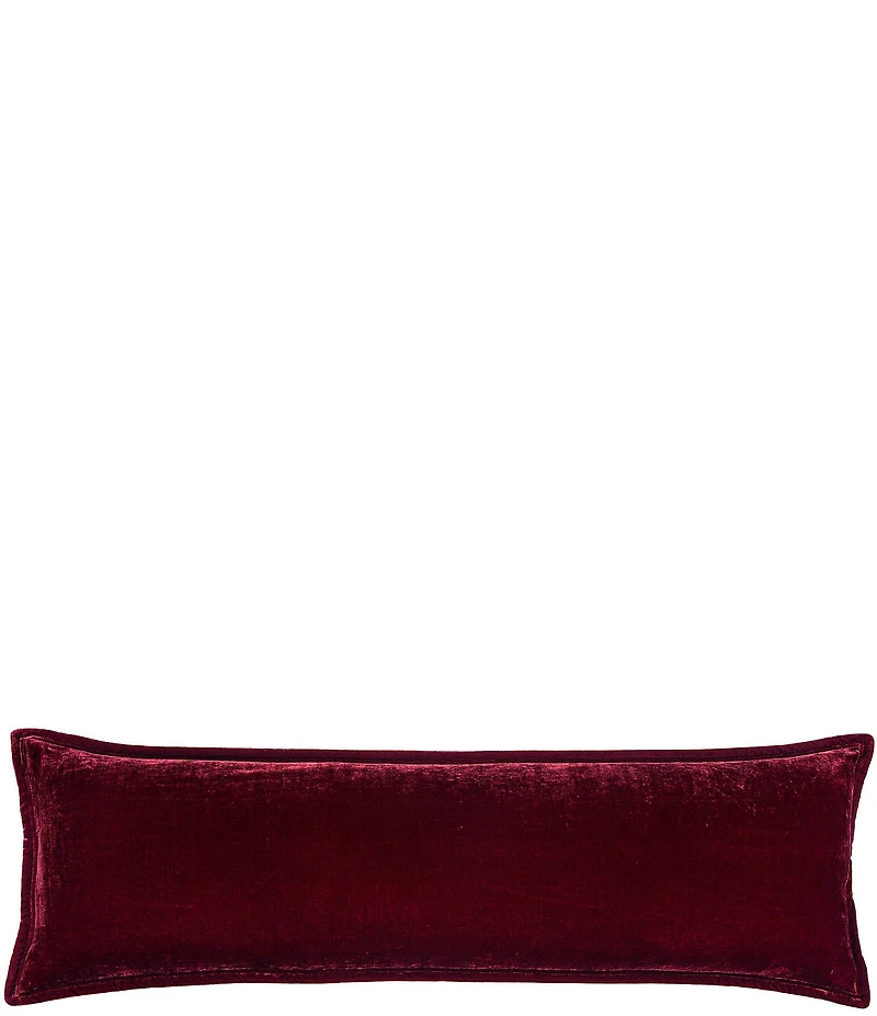 HiEnd Accents Stella Faux Silk Velvet Long Lumbar Pillow