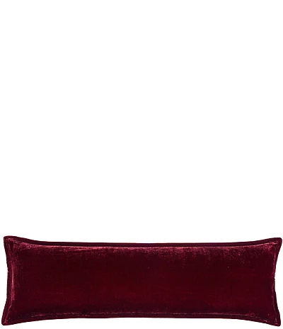 HiEnd Accents Stella Faux Silk Velvet Long Lumbar Pillow