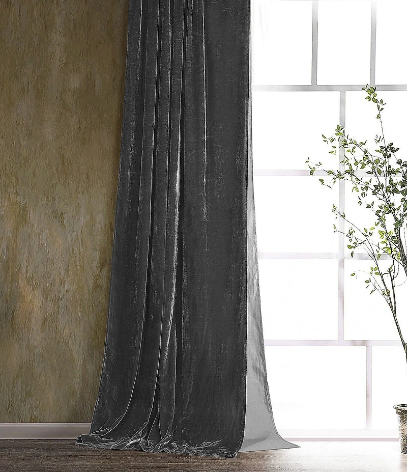 HiEnd Accents Stella Lined Silk Velvet Window Treatment