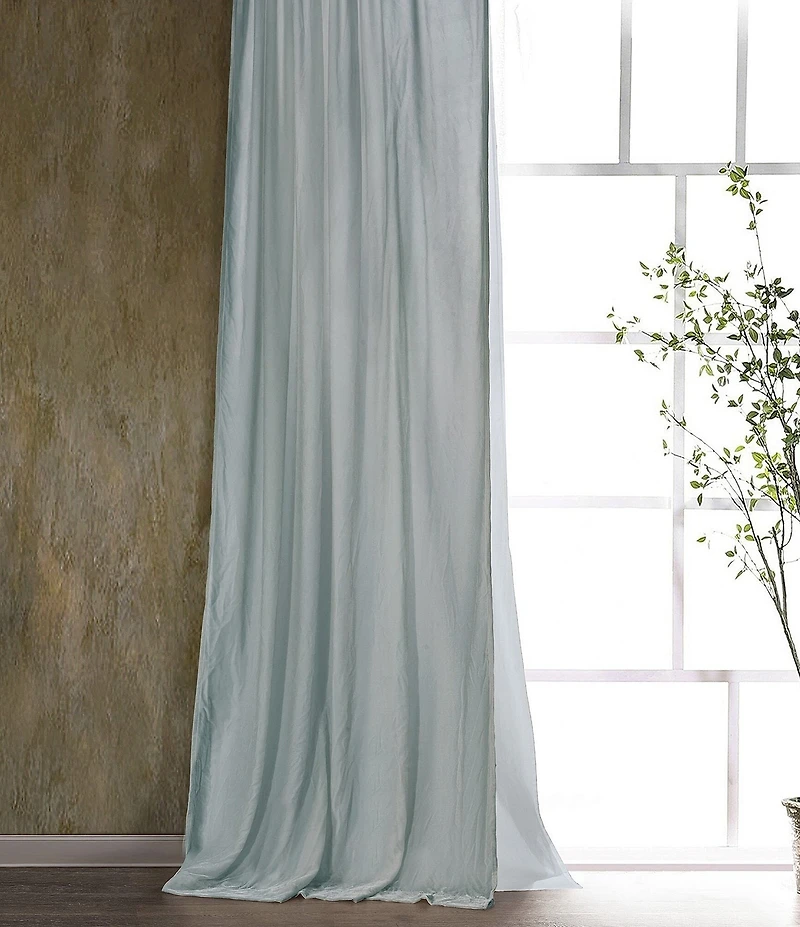 HiEnd Accents Stella Lined Silk Velvet Window Treatment