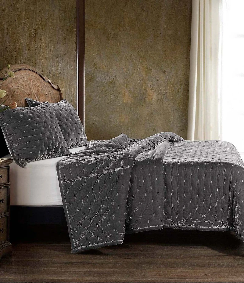 HiEnd Accents Stella Silk Velvet Quilt Mini Set