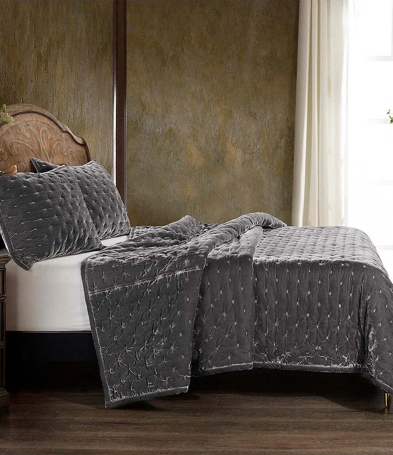 HiEnd Accents Stella Silk Velvet Quilt Mini Set