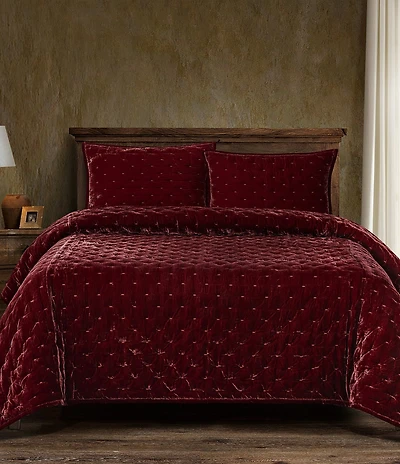 HiEnd Accents Stella Faux Silk Velvet Pintuck Quilt Mini Set