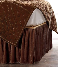 HiEnd Accents Stella Silk Velvet Bed Skirt