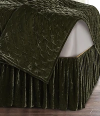 HiEnd Accents Stella Silk Velvet Bed Skirt