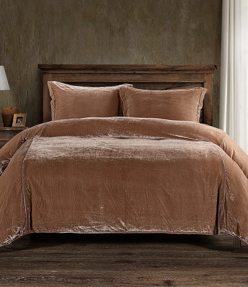 HiEnd Accents Stella Silk Velvet Duvet Cover Mini Set
