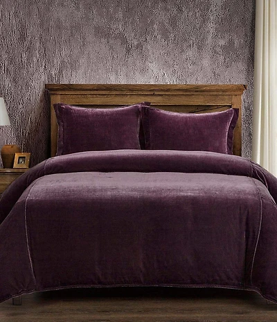 HiEnd Accents Stella Silk Velvet Duvet Cover Mini Set