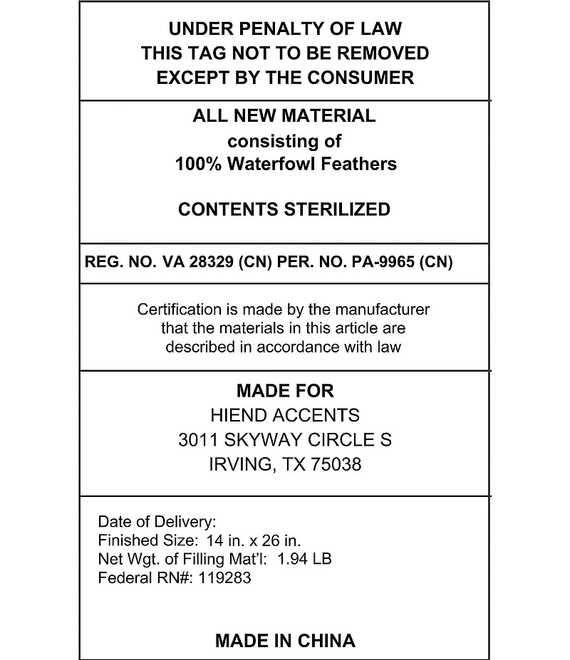 HiEnd Accents Stella Silk Velvet Long Pillow