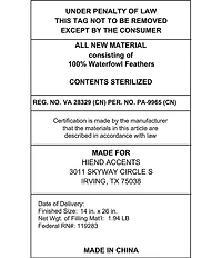 HiEnd Accents Stella Silk Velvet Long Pillow