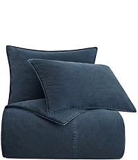 HiEnd Accents Stonewashed Cotton Canvas Duvet Cover Mini Set